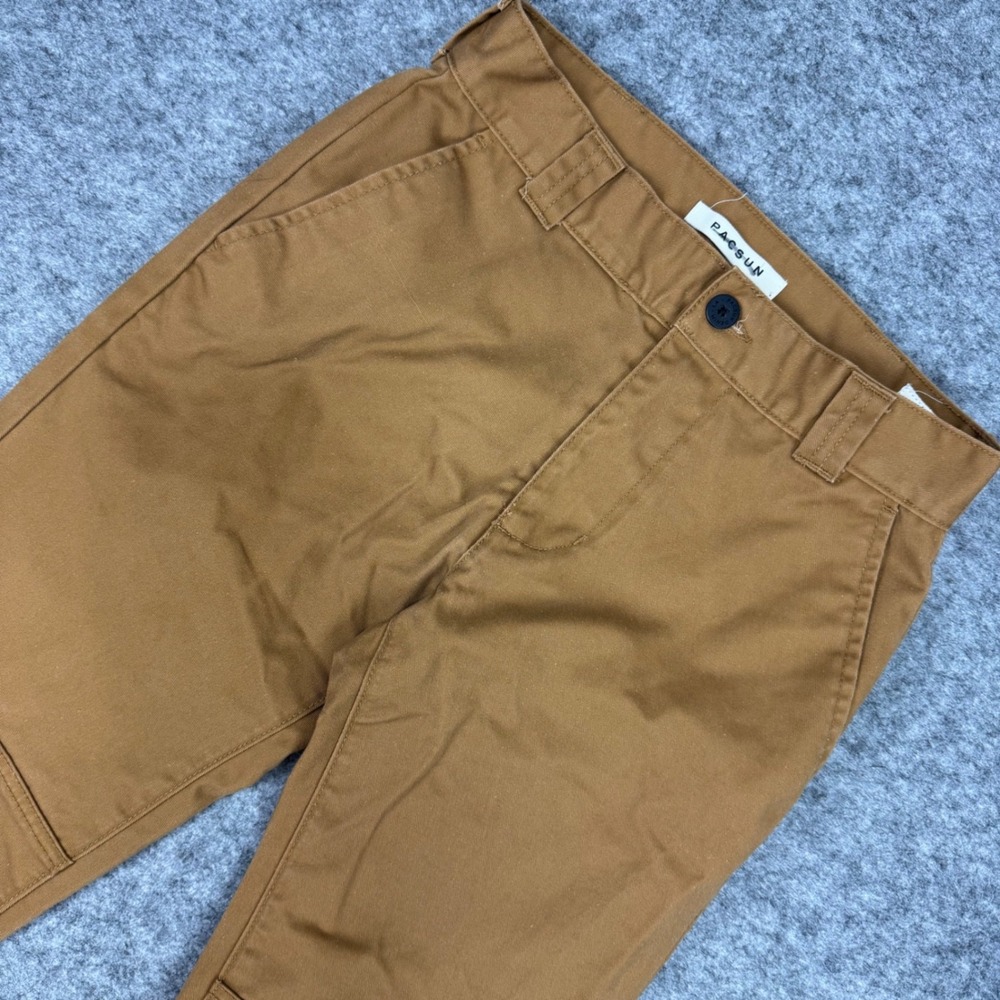PacSun Men's Straight Pants Tan Chino Workwear Style Size 28x30